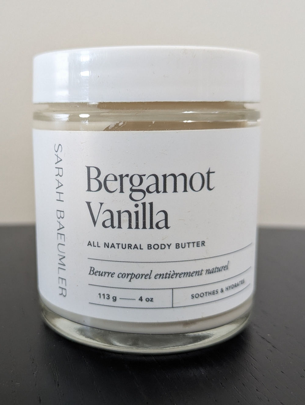 Bergamot Vanilla Body Butter - All-Natural - Made In Canada - Sarah Beaumler
